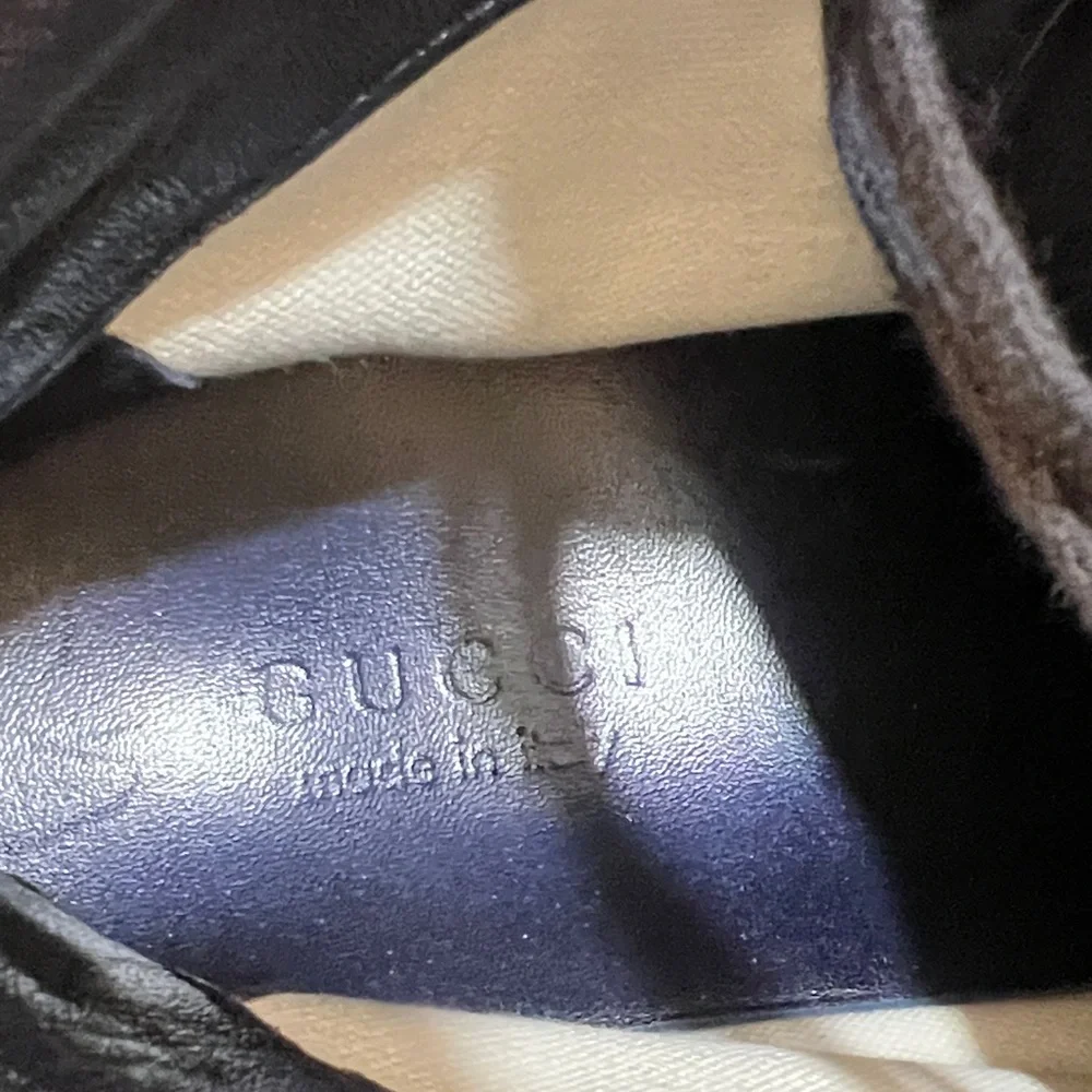Gucci Black and Blue High-Top Sneakers size Men’s 8 UK (Run like 10 US)